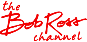 Bob Ross channel on Cineverse script logo